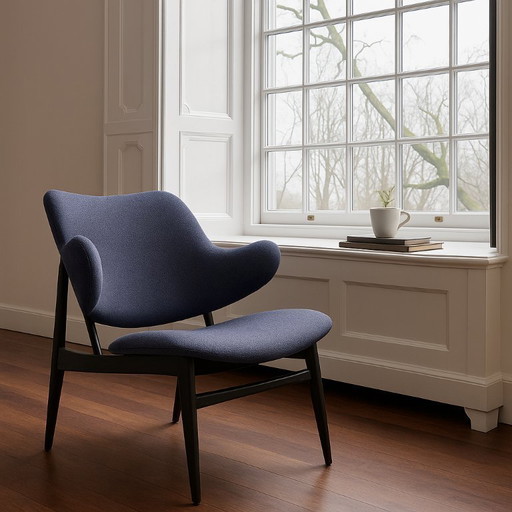 Fauteuil Shell LB Kofod Larsen pour Christensen & Larsen, Danemark 1950