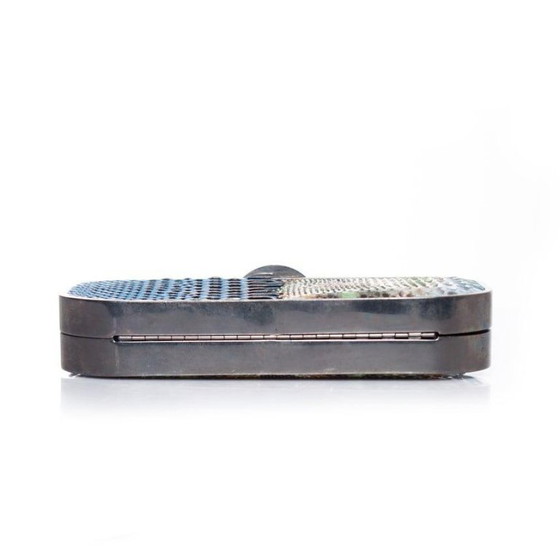 Image 1 of Maison Du Posh, mehrfarbige Python-Clutch
