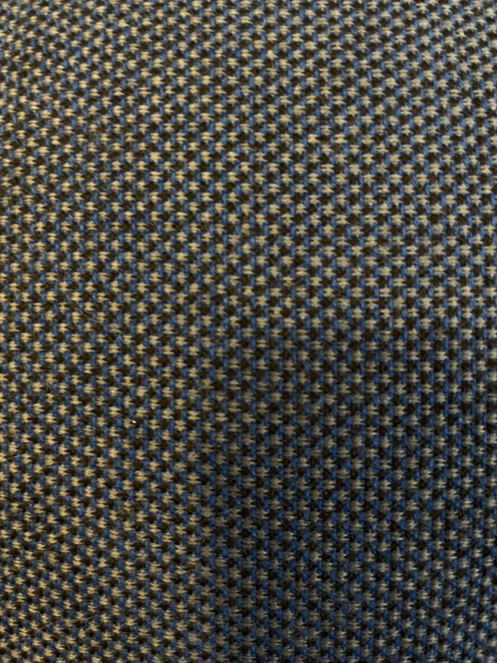 Materia, Boullée palla da seduta, blu con base metallica, Poggiapiedi e pouf, Tessile, Metallo, Modern (foto 7 di 7)