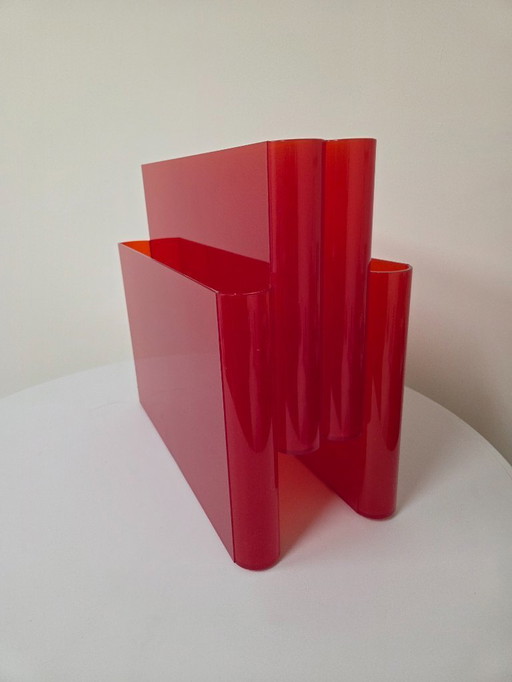 Kartell Reading Tray 4676 Orange Red by Giotto Stoppino