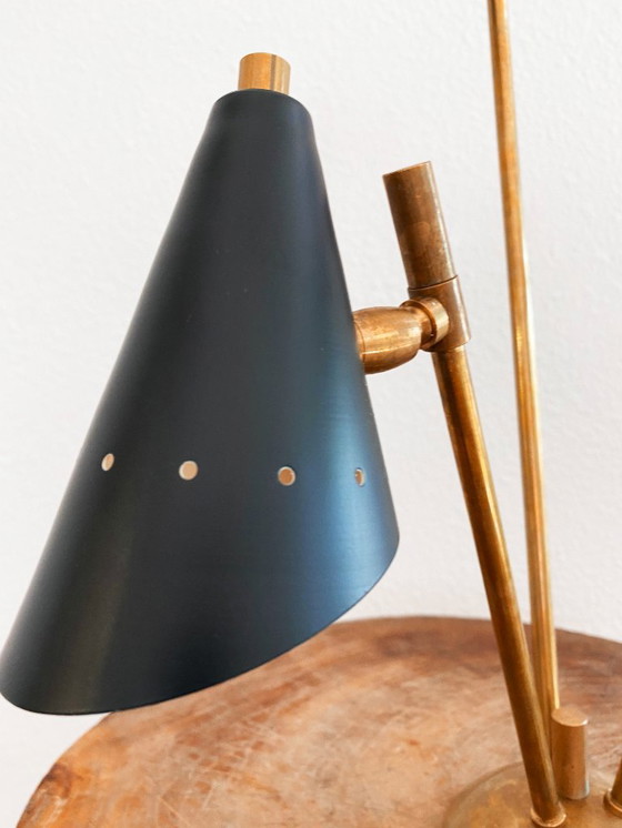 Image 1 of Lampada italiana in ottone a tre teste, design anni '50