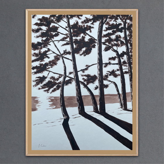 Image 1 of Encre sur papier encadré 40x30cm