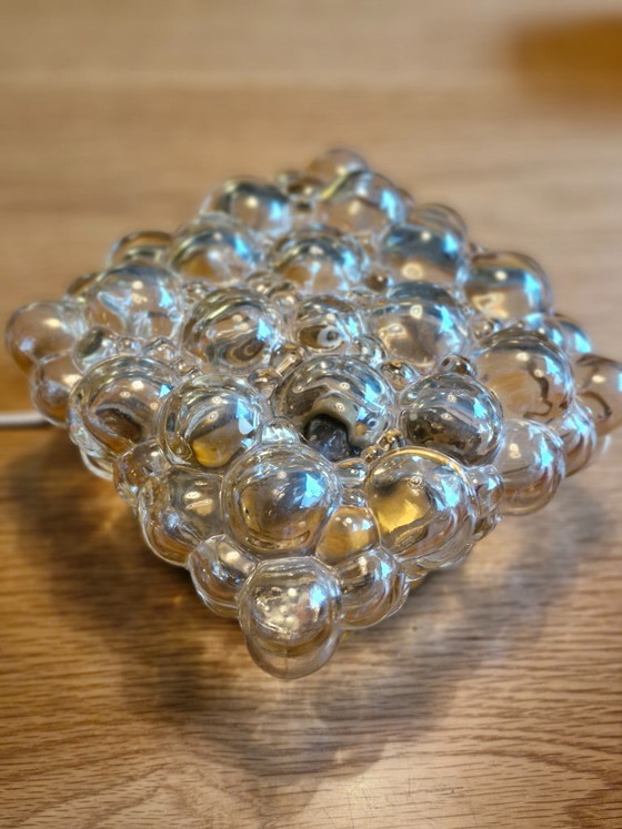 Image 1 of Lampada da soffitto vintage a bolle Helena Tynell Glashutte Limburg