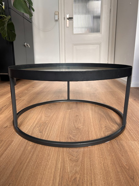 Table basse Dutchbone Boli en métal noir et verre côtelé – Tables basses, Glass, Metal (photo 3 of 6)