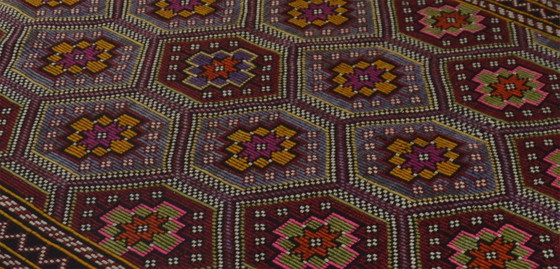 Large Vintage Anatolian Yoruk Kilim 328 × 198 cm – Handwoven Wool Rug – Rugs & carpets (photo 7 of 11)