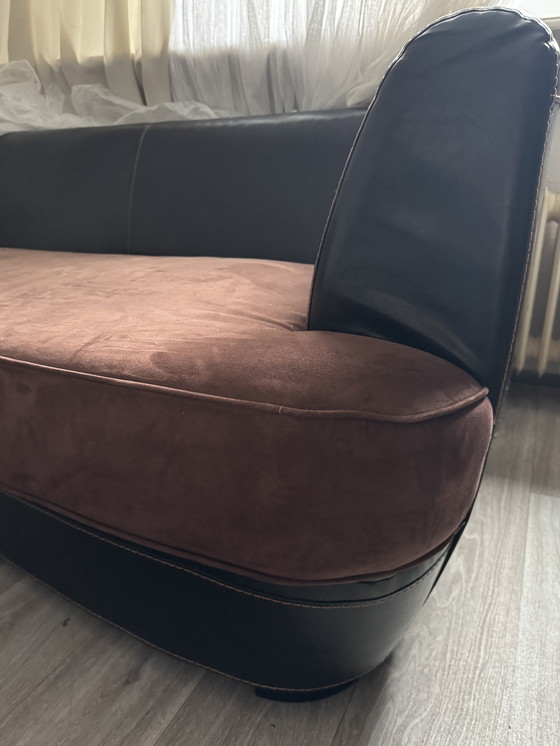 Image 1 of Designer-Couch mit Lederbezug