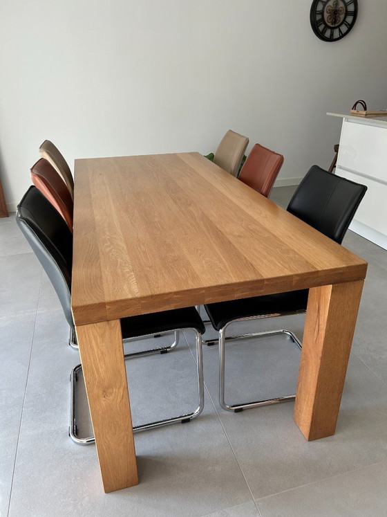 Image 1 of 6x Bree's New World leren stoelen