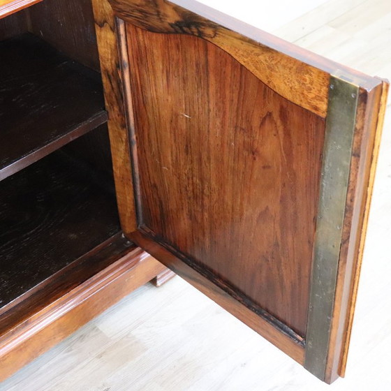 Image 1 of Credenza antica in radica di noce, Italia, metà del XIX secolo