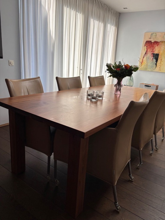 Image 1 of Art of Living walnut dining table