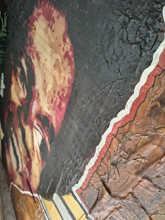 Image 1 of Three-part Claus Costa Jacksons Diana Ross Michael Jackson art