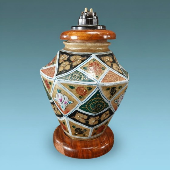 Image 1 of Lamp stand - camel skin - Pakistan