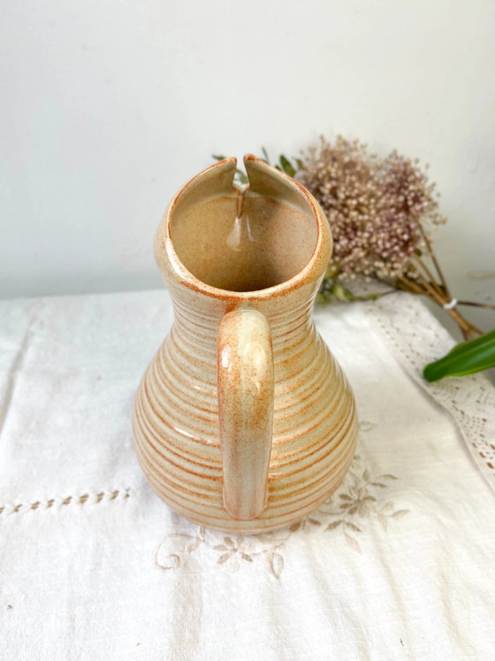 Pichet vintage en grès émaillé – Verres et carafes (photo 8 of 9)