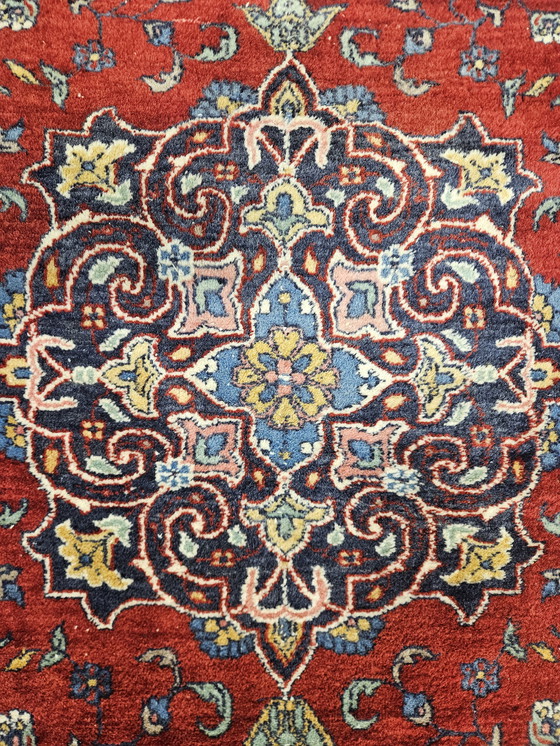 Image 1 of Medallón de alfombra Saruk de lana oriental anudado a mano 247x344cm