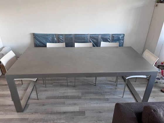 Grote Moderne Eettafel RVS (photo 3 of 5)