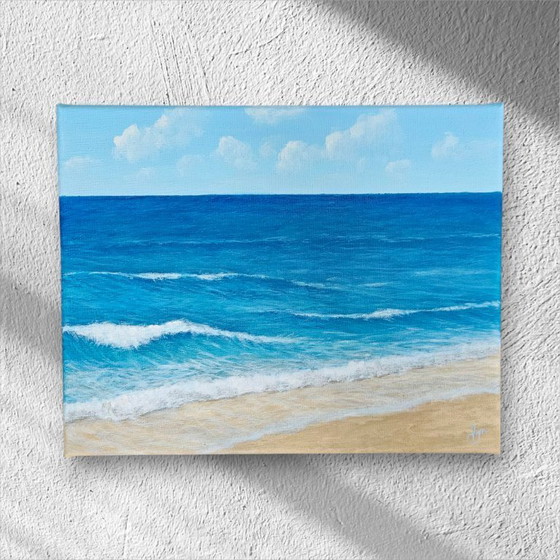 Image 1 of Originales, handgefertigtes Acrylgemälde Meer