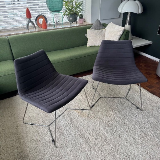 Image 1 of MIDJ Design 2 Cover lounge chairs with hocker