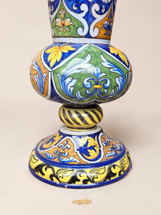 Vaso Cornet in maiolica di Nevers, Montagnon – Vasi, Porcelain (photo 4 of 10)
