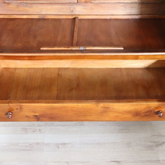 Antique Wardrobe in Solid Walnut, Restored, Italy Mid 19th Century – Wood (photo 13 of 21)