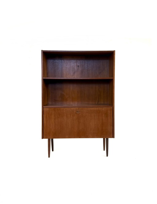 Vintage Deense teakhouten boekenkast ‘60