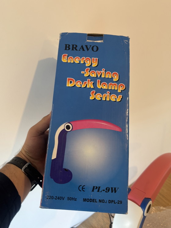 🦜 Vintage Toucan Lamp from the 80s – Perfect Condition + Original Box – Table lamps, Plastic (photo 7 of 8)