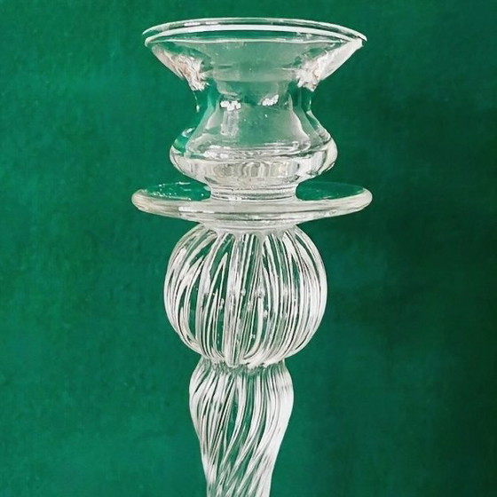 Image 1 of Chandelier vintage en cristal italien du milieu du siècle, Ardè, cristal de Murano, Italie, années 1970