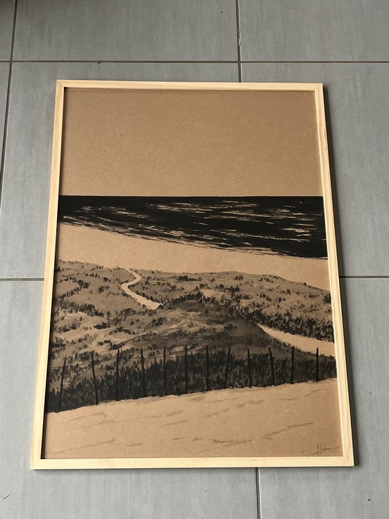 Image 1 of Ink on 400g kraft paper. 70x50cm.