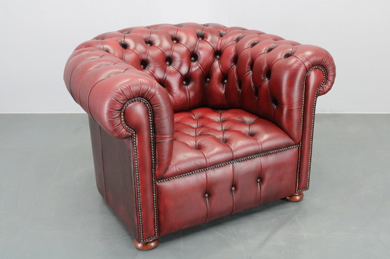 Image 1 of Vintage Leather Armchair, Czechoslovakia