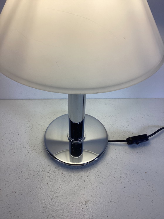 Image 1 of Glashütte Limburg années 1990 lampe design moderniste verre chrome