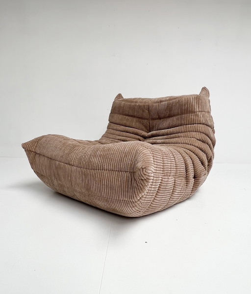 Beige 1-Sitzer Togo von Ligne Roset, 1990'S