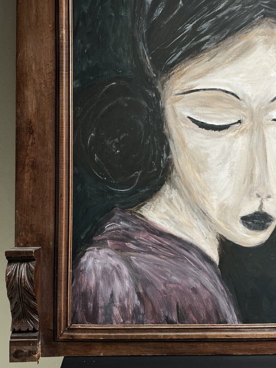 Image 1 of Gemälde mit Holzrahmen