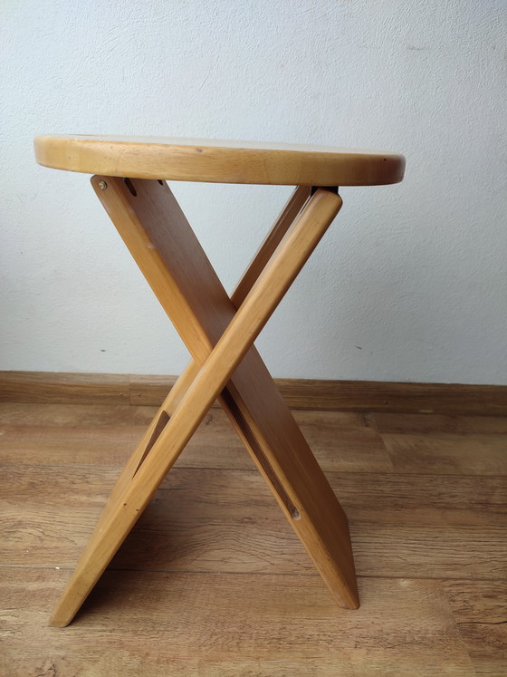 Image 1 of Stool Suzy Adrian Reed wood foldable and wall-mountable 2 x Princess Design '80