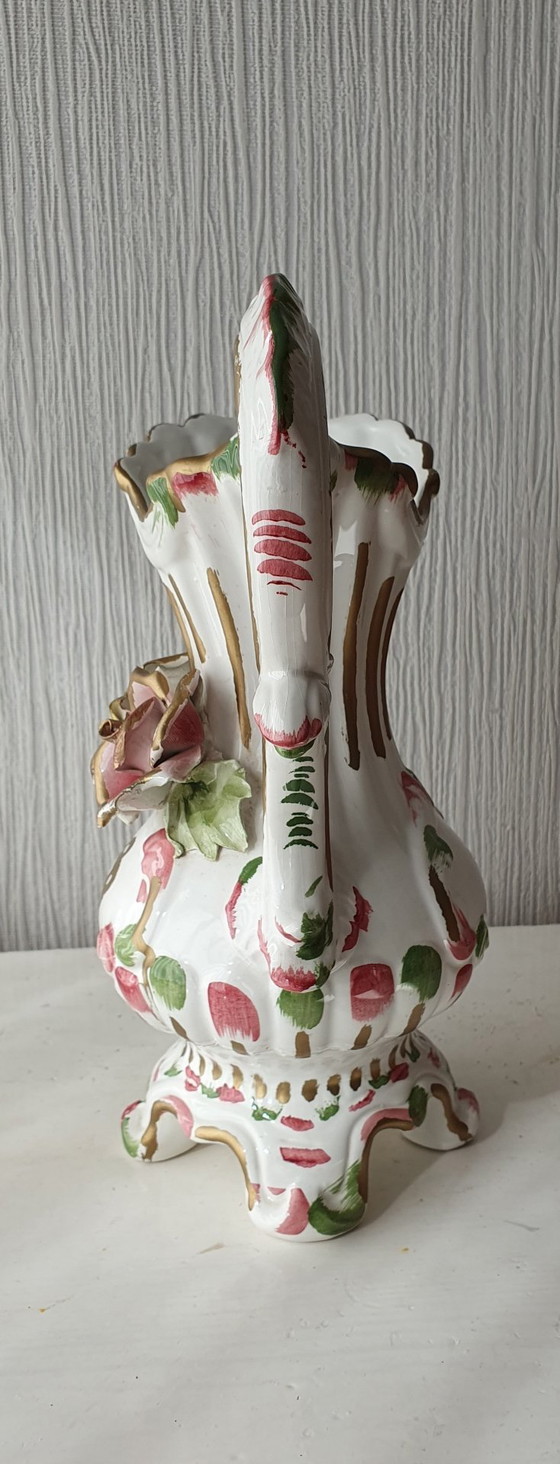 Image 1 of Grande vaso Capodimonte, porcellana italiana 30 cm