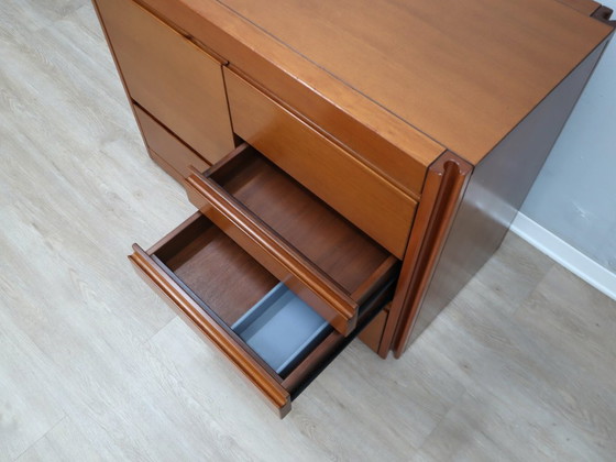 Image 1 of Mobile bar serie Angelo Mangiarotti 4D in noce nazionale anni '70