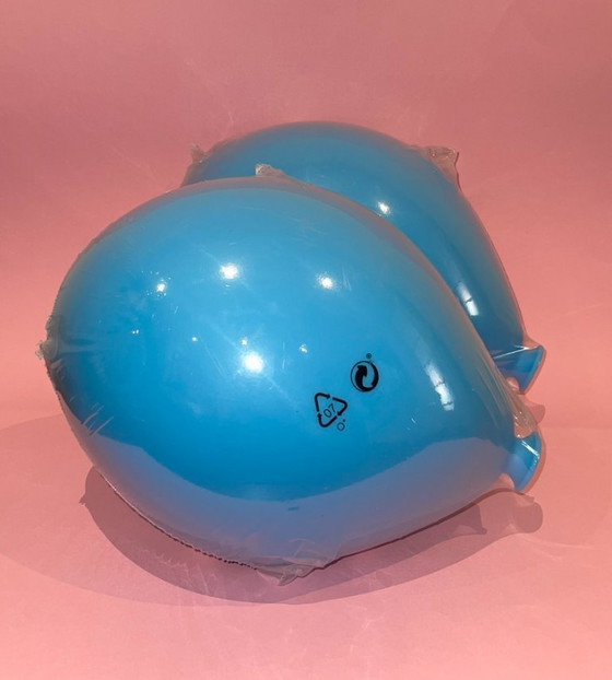 Image 1 of NOUVELLE applique murale globe bleu ciel vintage IKEA DRÖMMINGE - Forme décorative