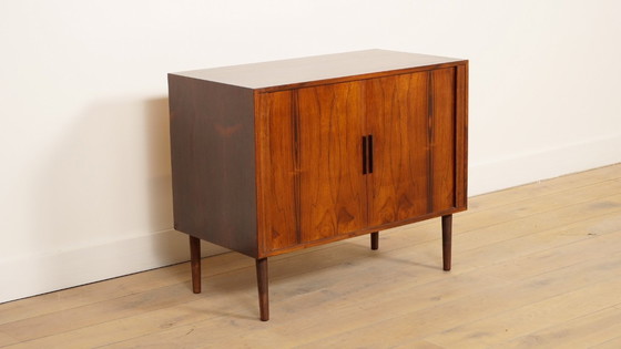 Image 1 of Vintage kastje met schuifdeuren | Audiomeubel | Palissander