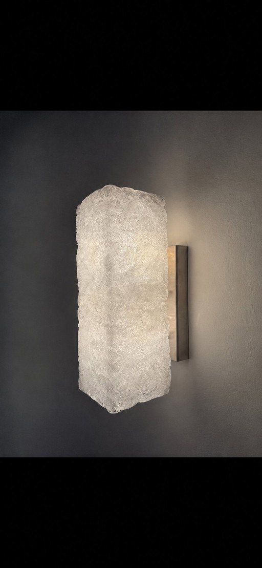 Vintage “ice” wall lamp exclusive design 30 cm