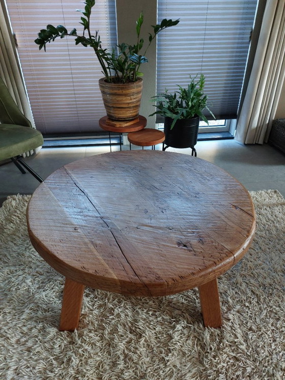 Table basse Brutaliste exclusive - Bois massif robuste (97 cm) – Tables basses, Wood (photo 2 of 10)