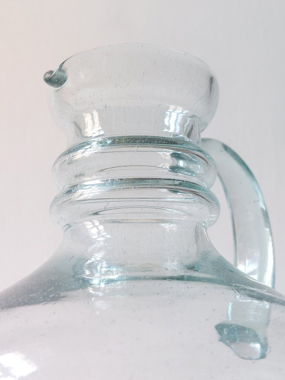 Image 1 of Coppia di caraffe/brocche in vetro vintage di metà secolo