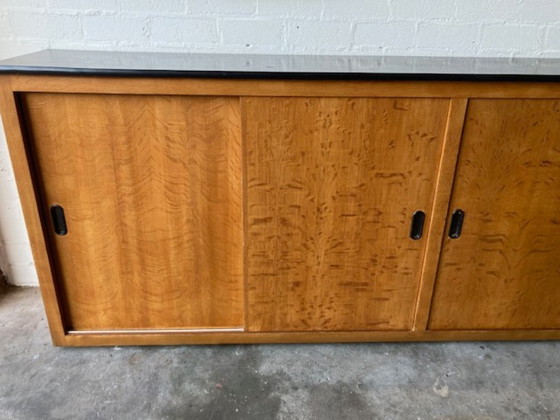 Image 1 of Vintage school cupboard sliding door cupboard dresser XL