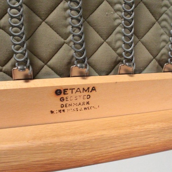 Image 1 of GE40 Scandinavische sofa in eikenhout, gestempeld Hans J. Wegner voor Getama, jaren 60