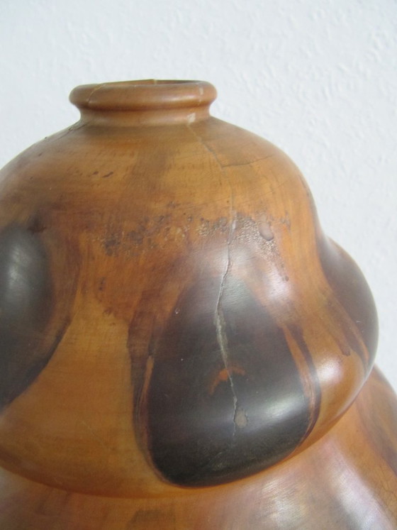 Antique Brazilian Art Deco Butterfly Wood lamp, Table lamps, Brown (photo 8 of 15)