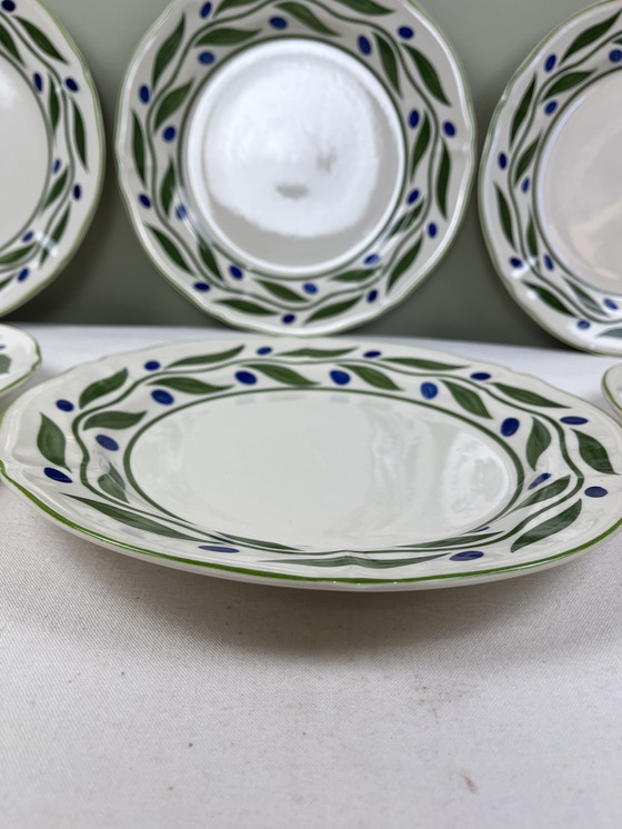 Image 1 of Assiettes plates décorées 
