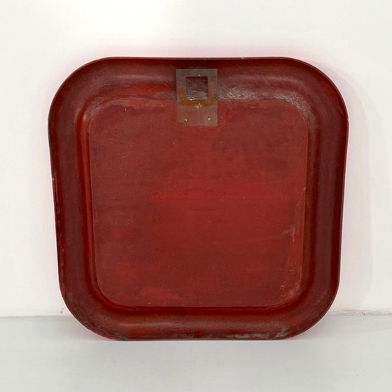 Image 1 of Red Delfo Mirror by Sergio Mazza for Artemide, 1970s