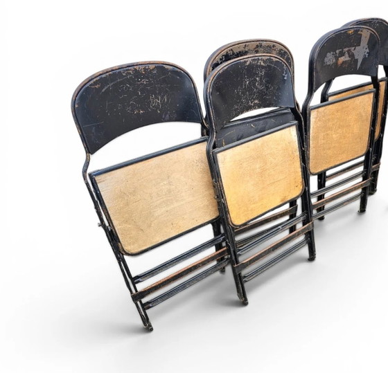 12 x Clarin Corporation folding chair / USA 1920s (photo 7 of 19)
