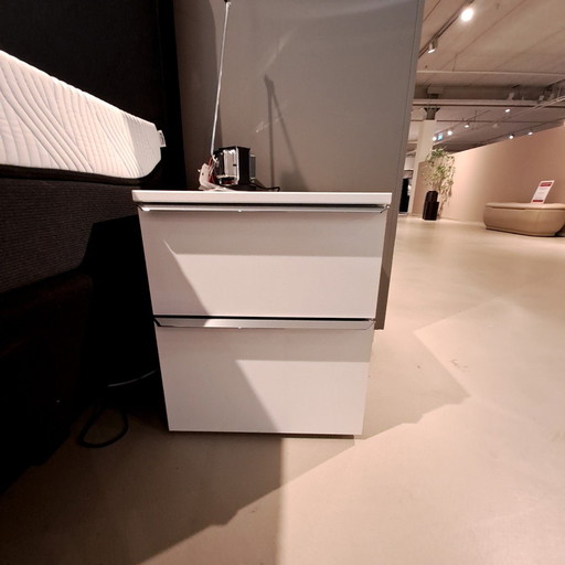 Nolte Consuelo 700 bedside table 2 drawers polar white