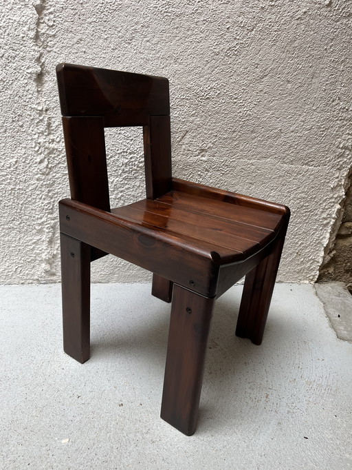 4 stoelen door Silvio Coppola 1970