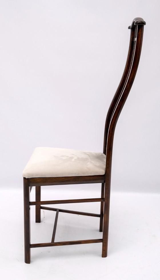 Image 1 of Quatre fauteuils de salle à manger italiens Giorgetti "Gallery", années 1980