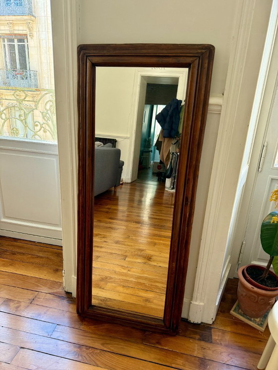 Image 1 of Miroir à poser en bois léger - charme vintage
