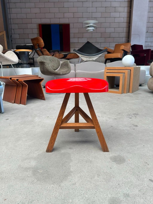 Established & Sons Heidi Stool by Sebastian Wrong – krukjes, Wood, Polyester