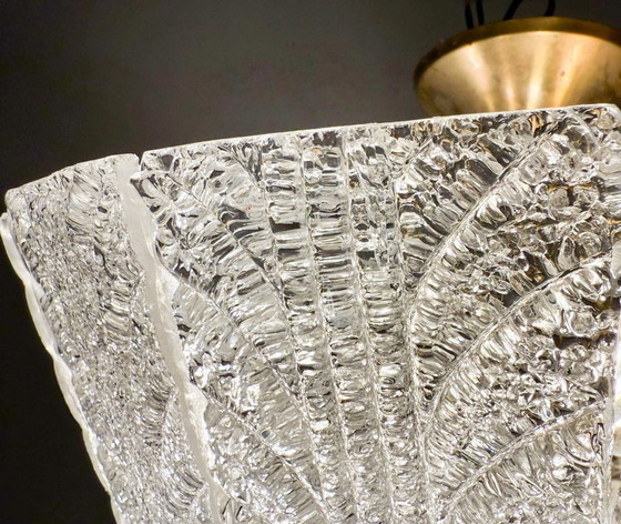 Image 1 of Grande lampadario/plafoniera di Barovier&Toso, vetro di Murano, Italia, anni '60, raro esemplare